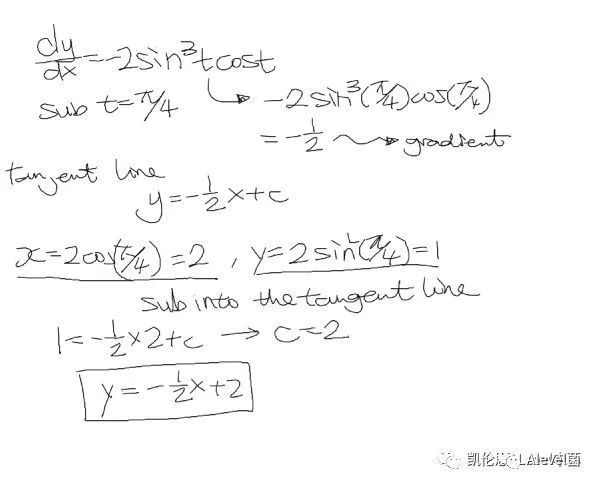 ALevel数学（P4）Differentiation 微分练习题详解