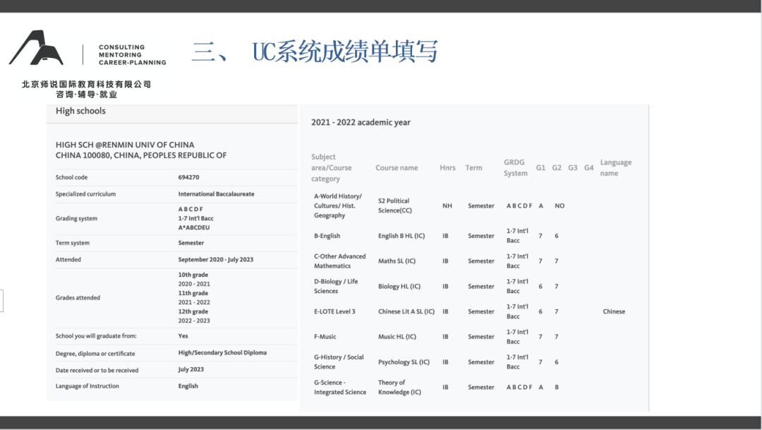 AP/IB/AL不同体系如何填写美本网申成绩单