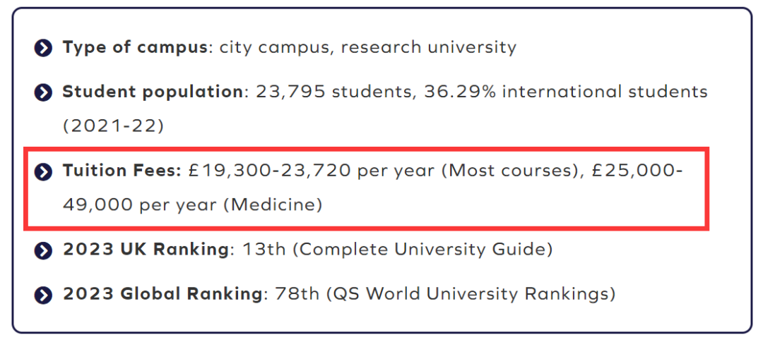 超值！盘点国际学生学费最低的英国大学（附热门院校学费汇总）