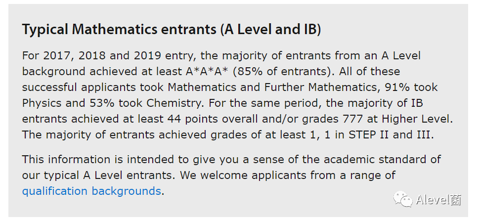 拿到剑桥热门专业Uncon offer的申请者都考出了怎样的Alevel成绩？选了哪些科目？
