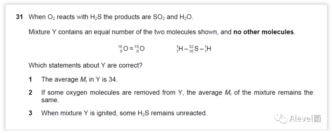 CAIE ALevel化学：2019年6月Paper 1易错题分析