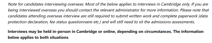 剑桥大学面试形式确定！哪六所学院将恢复线下面试？