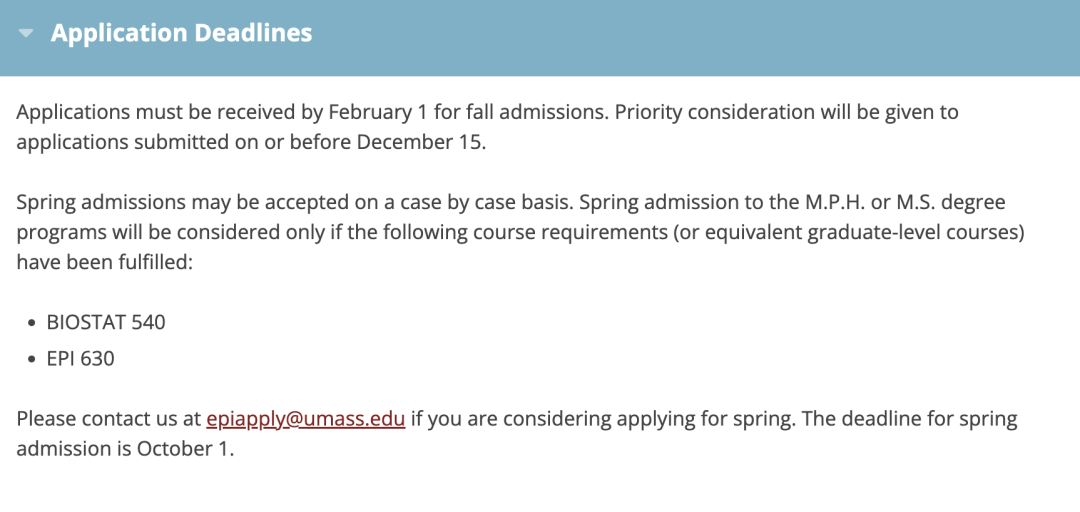 美国｜密歇根大学安娜堡分校、麻省大学阿默斯特分校公共卫生硕士申请要求、学费、DDL汇总