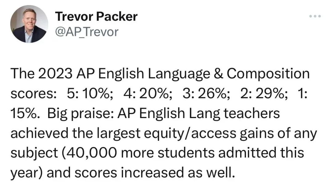又一波！2023年第三批AP科目5分率数据新鲜出炉（截至目前公布19科成绩）