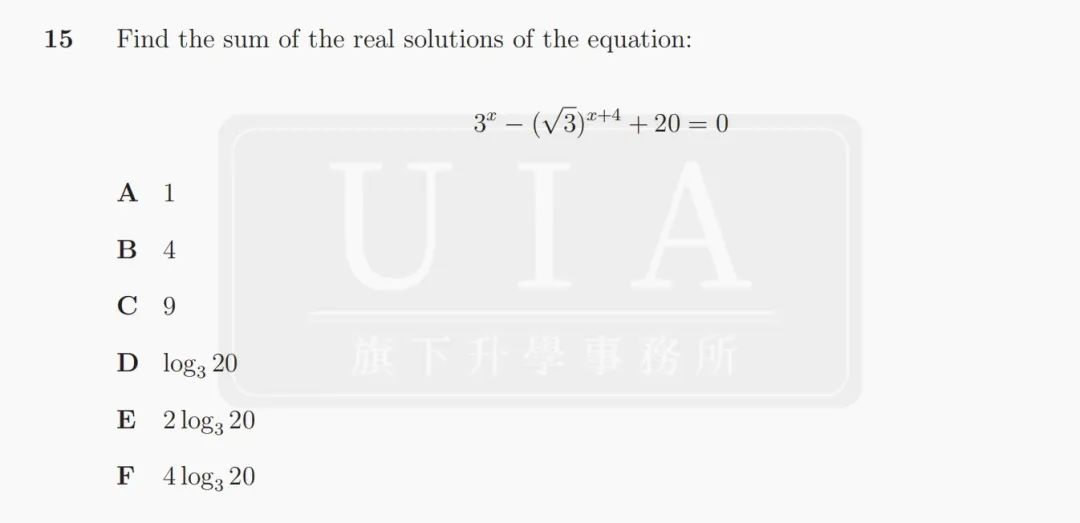 背景提升｜TMUA卷与 Alevel的知识点异同解析