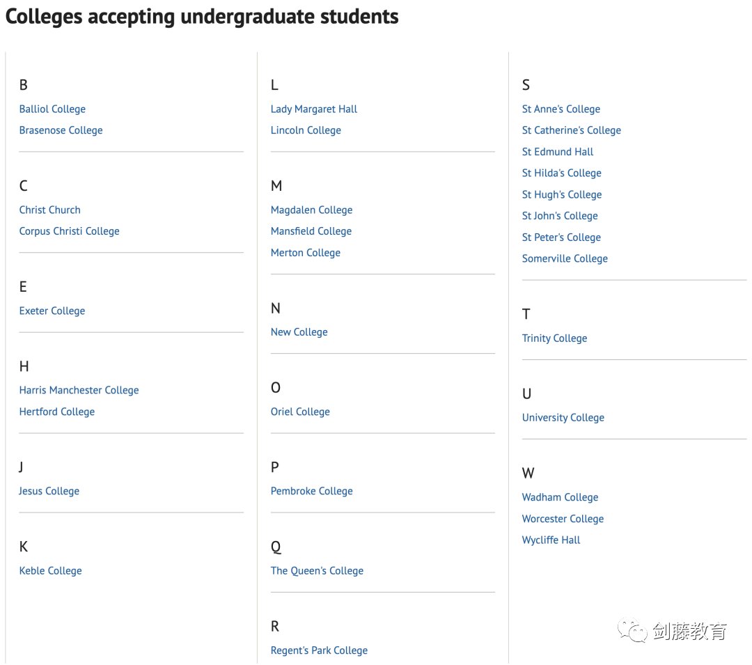 牛津大学本科阶段这么多学院，究竟该如何选择适合自己的学院？