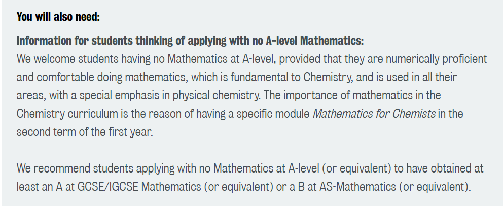 GCSE有多重要？KCL化学：它能代替Alevel数学帮你拿到offer！！