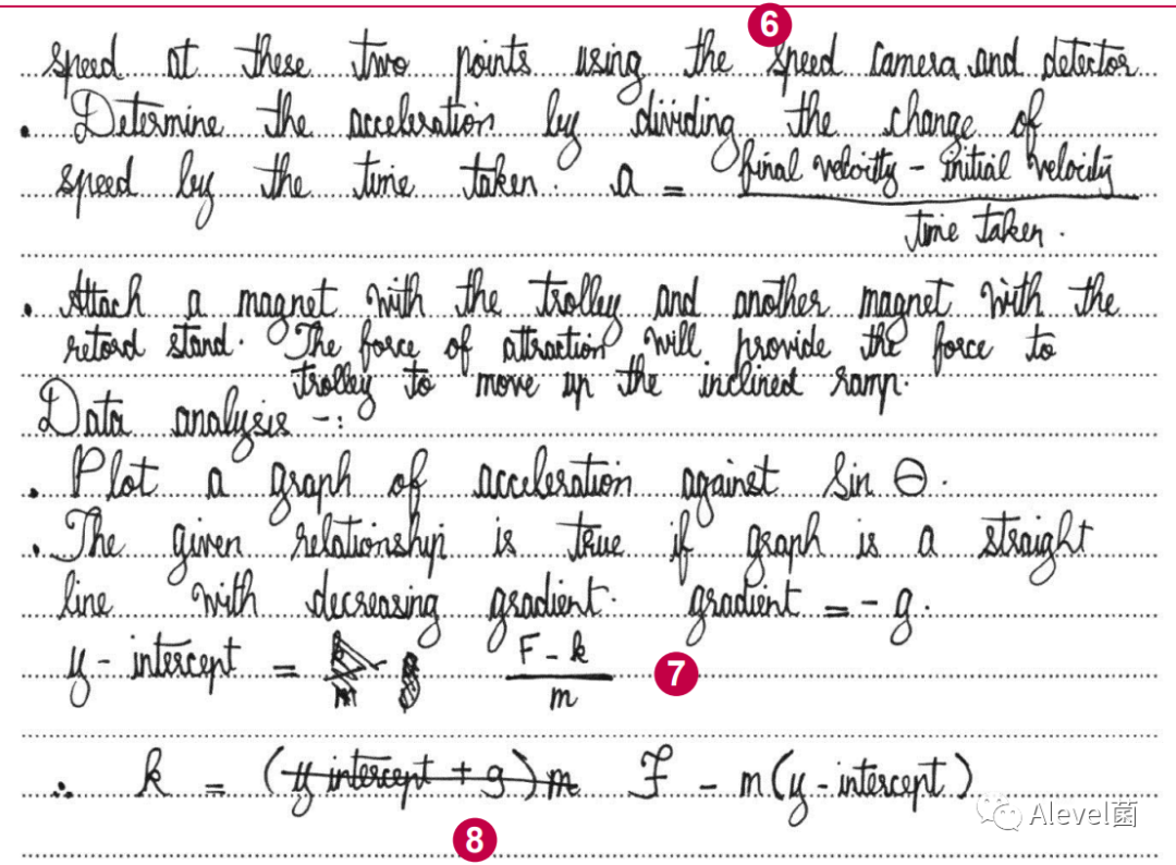 ALevel物理(9702) paper 5评分要点、高分答案解析(Q1)