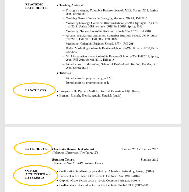 如何高效写一封学术简历？从打开哥大PhD学生的CV开始~