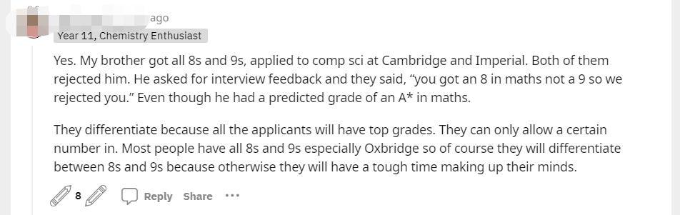 “因为GCSE数学只有8分被拒...”今年罗素集团院校都以这些GCSE成绩理由发了拒信！