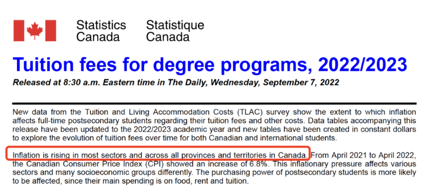 统计局最新发布加拿大大学学费！各学校涨声一片！涨幅最多的是……
