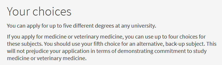 同时申请一所英国大学的多个专业，这样就能增加录取率？