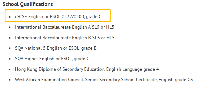 不仅有UCL，英国这些TOP院校都接受IGCSE ESL成绩代替雅思！！