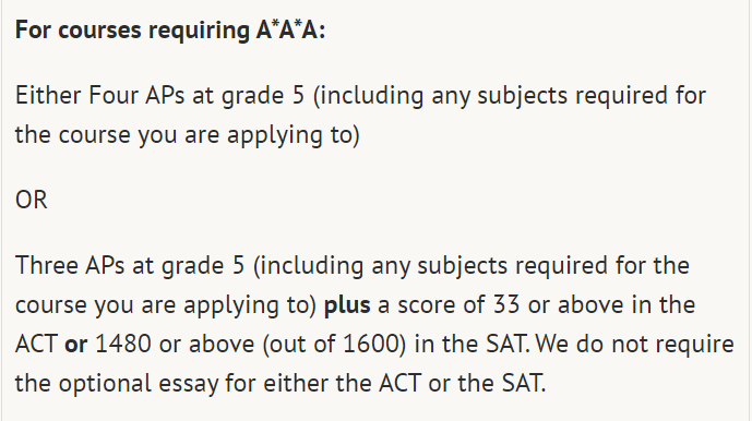 留学小课堂 | AP申请英国G5时，SAT/ACT是必要的吗？