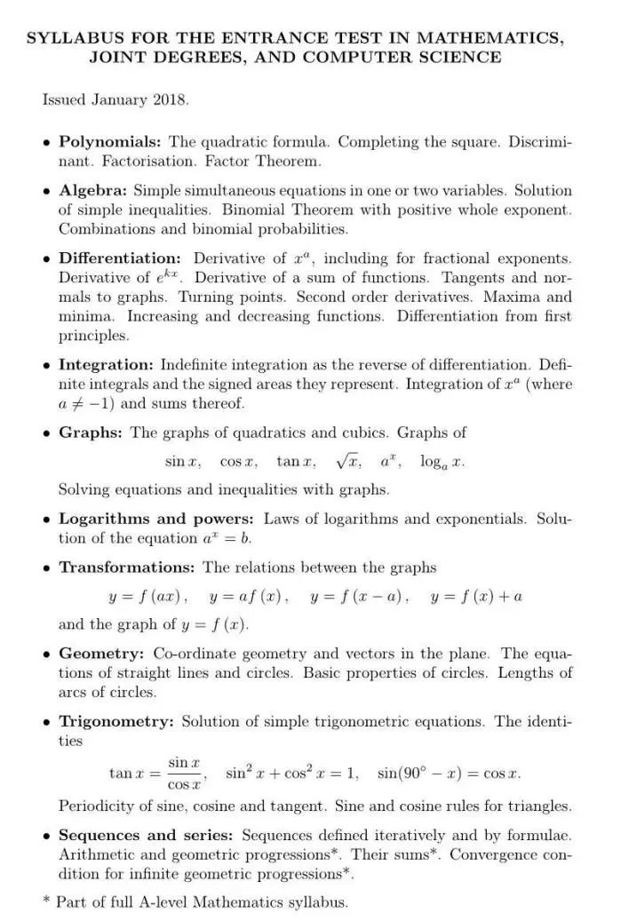 【入学考试】2023牛津MAT数学入学考试全面解读