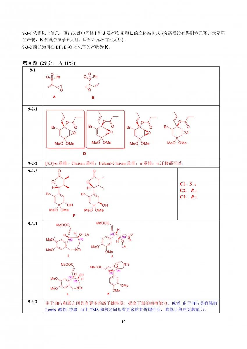 关注！第37届中国化学奥林匹克（初赛）答案发布！