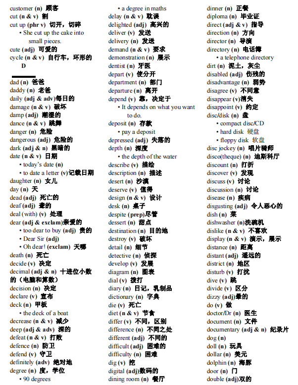 PET适合几年级学生考？附PET词汇表PDF版可领~