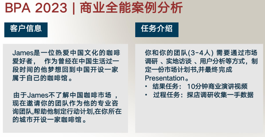 BPA商业全能挑战赛报名进行ing~想了解的BPA商赛真实案例都有！