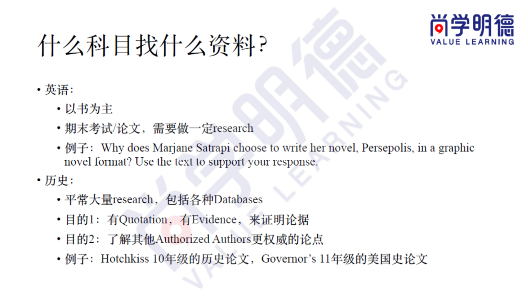 美高新生必读｜如何查找、分析、使用资料？