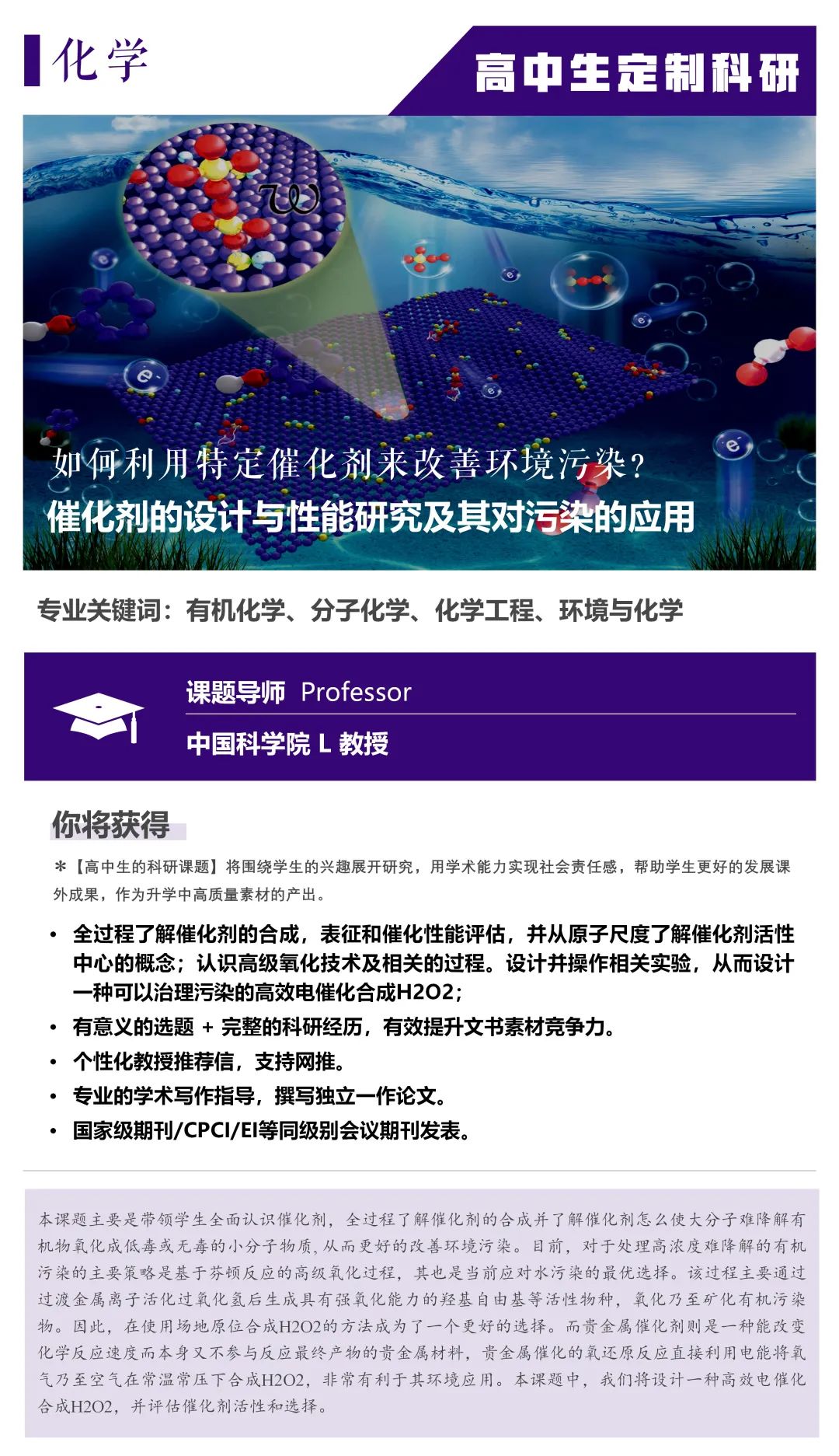 专业解读｜探索化学科学中的个性化研究路径