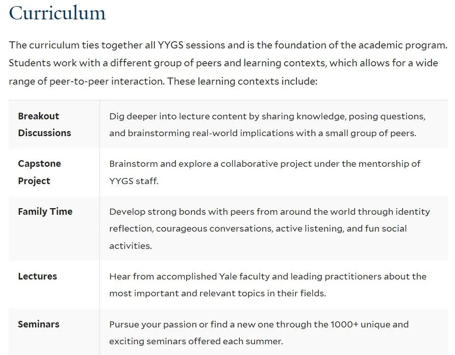 【2024夏校申请小课堂】Yale Young Global Scholars (YYGS) 耶鲁全球青年学者项目