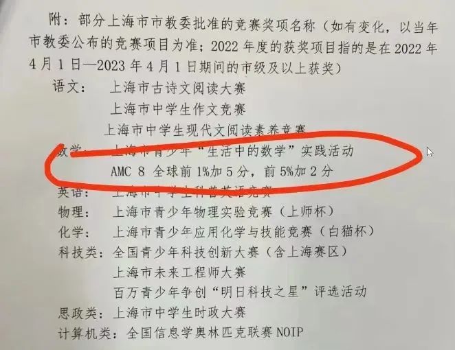 AMC8在小升初阶段的认可度如何？