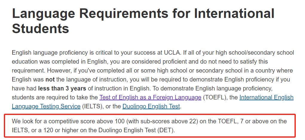 收藏 | 2023-24申请季美国大学语言政策汇总！美国大学的建议分数更高了？
