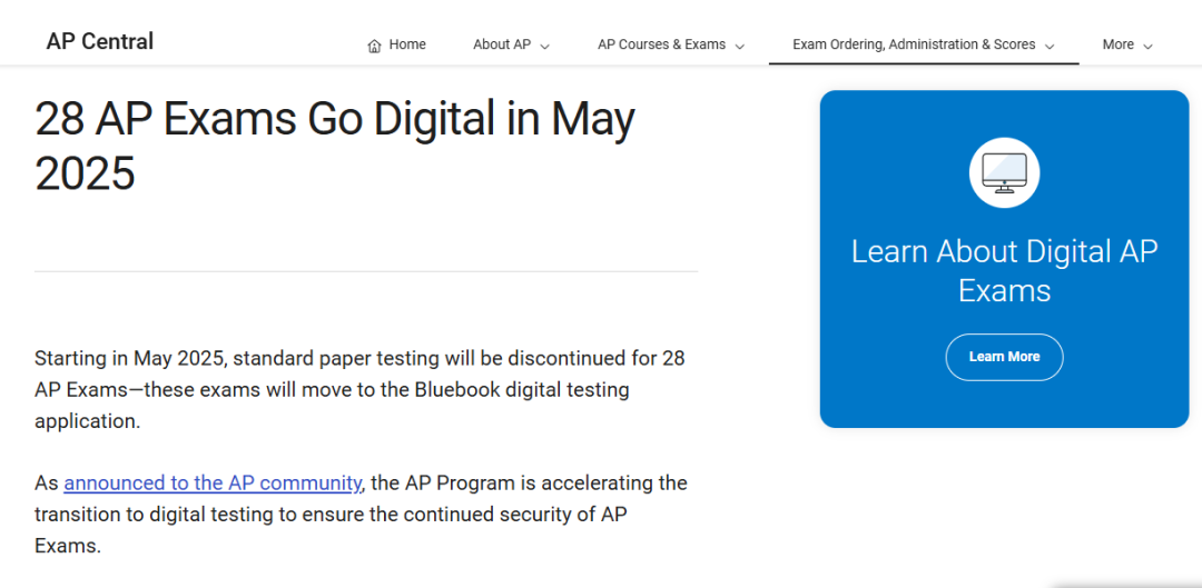 2025年AP考试考生须知发布!超全AP大考攻略,备考冲刺选机构! 2025年AP考试考生须知发布!超全AP大考攻略,备考冲刺选机构!