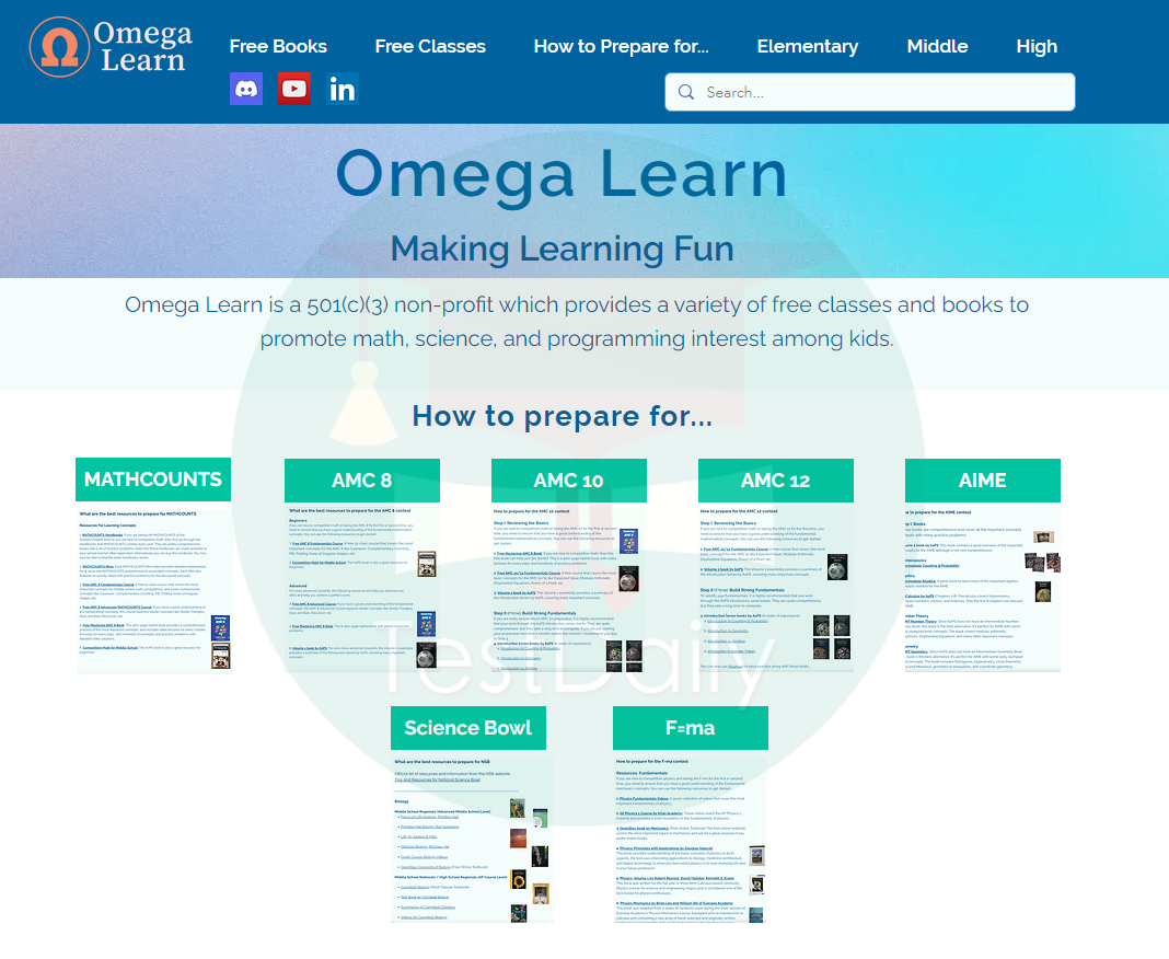 数学类竞赛超实用学习网站盘点！我就说上网能学到好东西吧