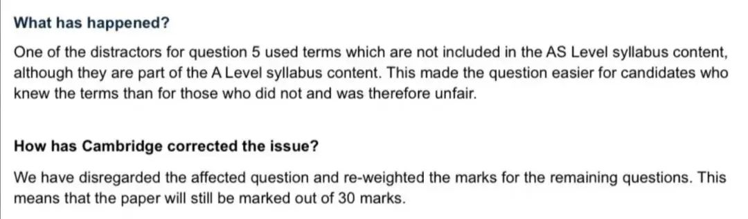 紧急通知!CIE经济卷取消题目,卡线同学赶紧核对看能否加分!! 紧急通知!CIE经济卷取消题目,卡线同学赶紧核对看能否加分!!