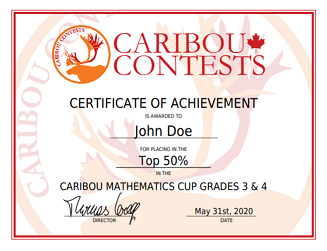 真正的“游戏数学”-北美驯鹿数学竞赛Caribou Contest