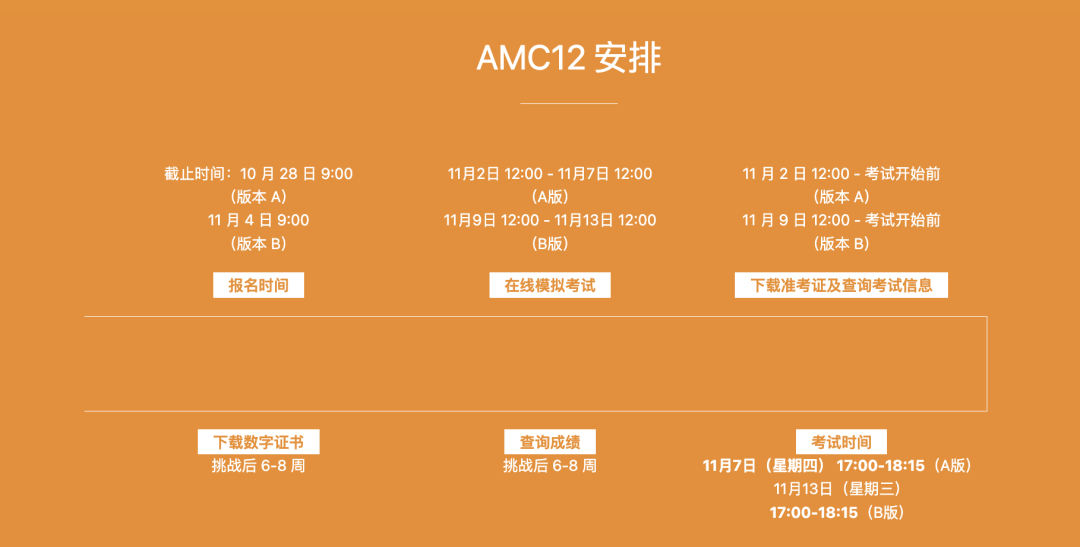 AMC10/12报名通道已开启！AMC10/12报名详细步骤来啦~附AMC10/12冲刺培训课程~