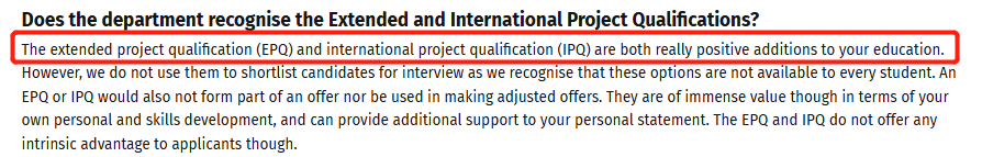 International EPQ受哪些英国院校认可？降档录取是真的吗？