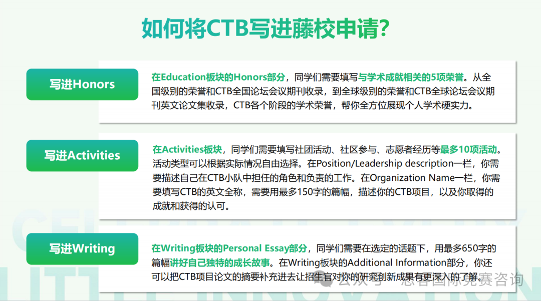 24-25年CTB竞赛时间公布！参加CTB竞赛的申请优势在哪？CTB课题组队中~