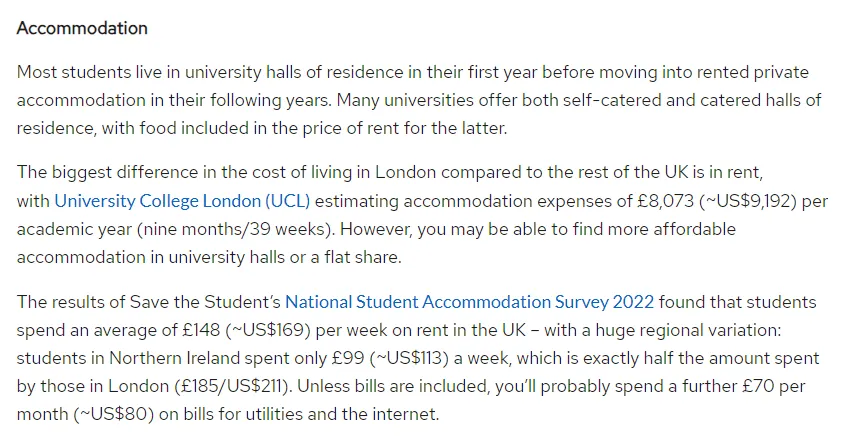 英国留学成本调查：一年留学需要准备多少钱？