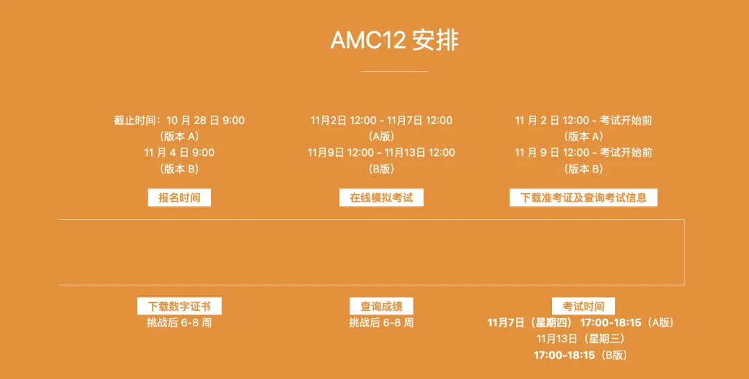 速看！2024年AMC数学竞赛报名和考试时间！AMC学习规划及考试要点全攻略！