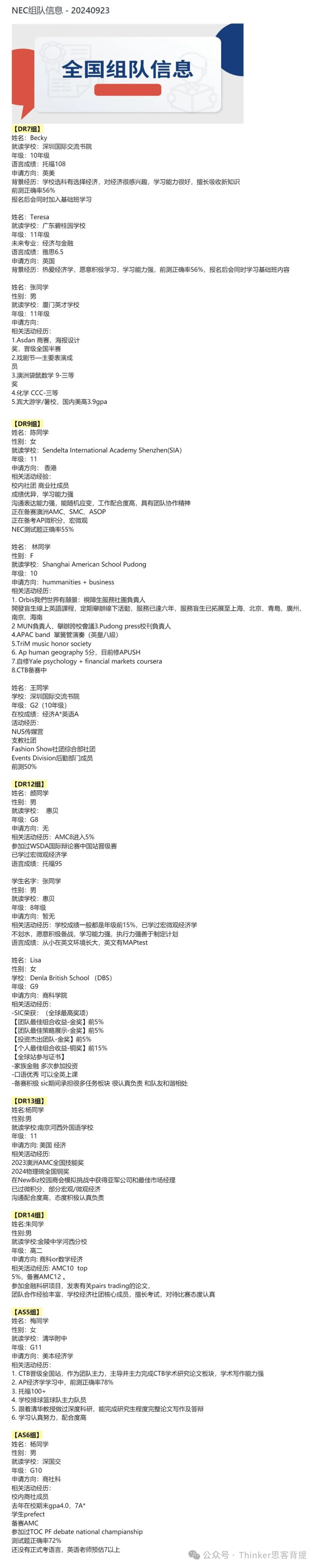 NEC竞赛新赛季组队需要注意什么？该如何分工？附NEC组队信息&辅导培训课程