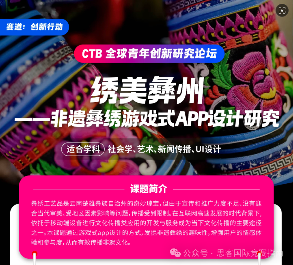 CTB竞赛全面解读！CTB竞赛课题应该怎么选？附CTB竞赛培训辅导