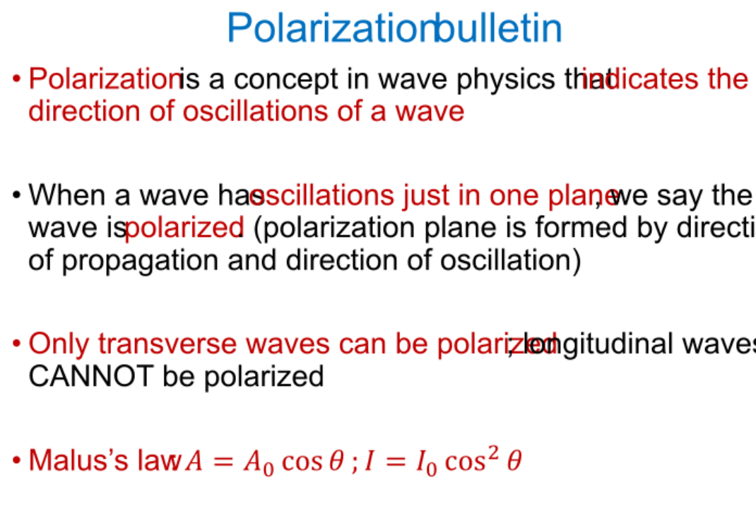 Alevel-CIE-AS-物理考前自测：polarization 偏振