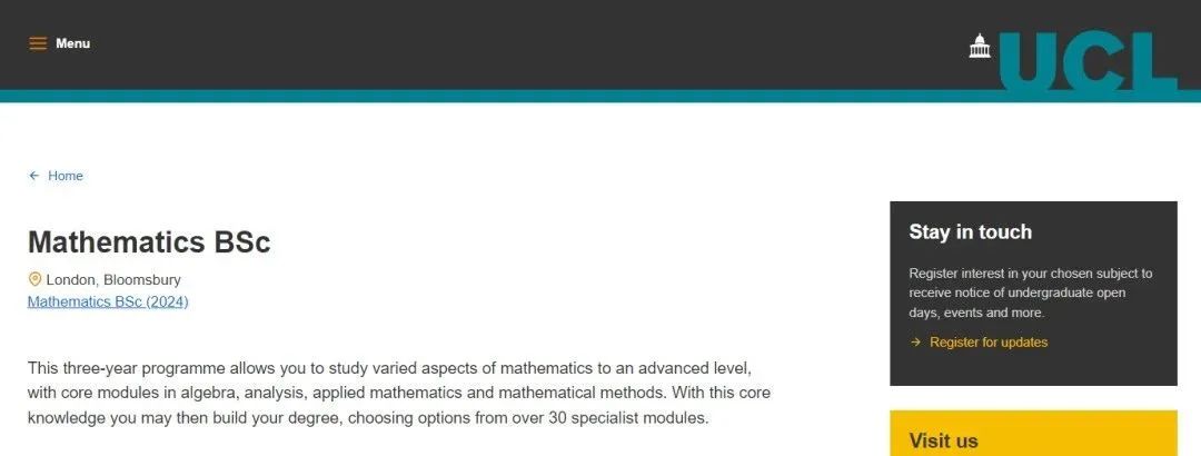 2025年数学专业英国TOP10大学申请要求：A-Level/IB/语言！