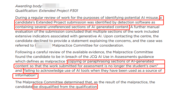 能使用 AI 工具帮助完成 International EPQ 项目吗？