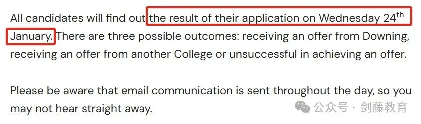 今年剑桥各学院面试时间敲定，最早从11月底就开始啦！大多数学院计划1月30日放榜