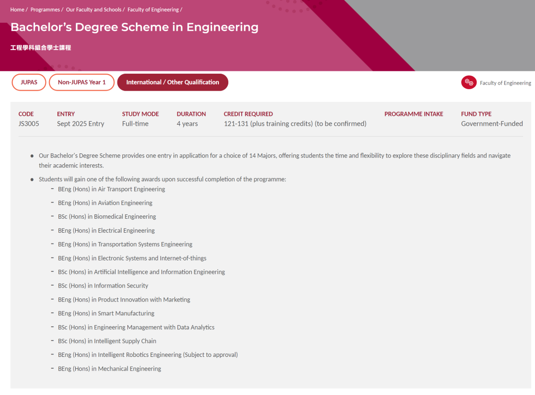 2025香港理工大学本科专业上新！据说新专业申请成功率更高哦！