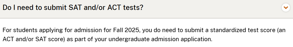 收藏 | 2024-25申请季美国大学标化考试政策汇总！这些大学都要求SAT/ACT考试成绩……