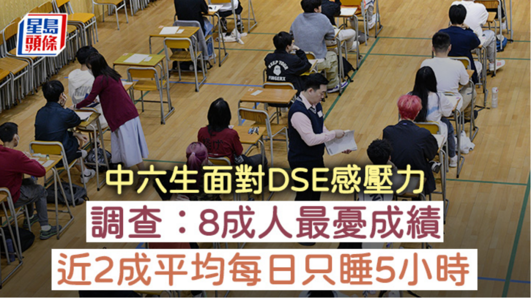 74%香港中六学生有开学焦虑，近两成学生每晚仅睡5小时！