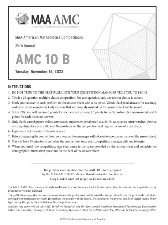 AMC10数学竞赛一文详解，相当于国内什么水平？附AMC10真题规划