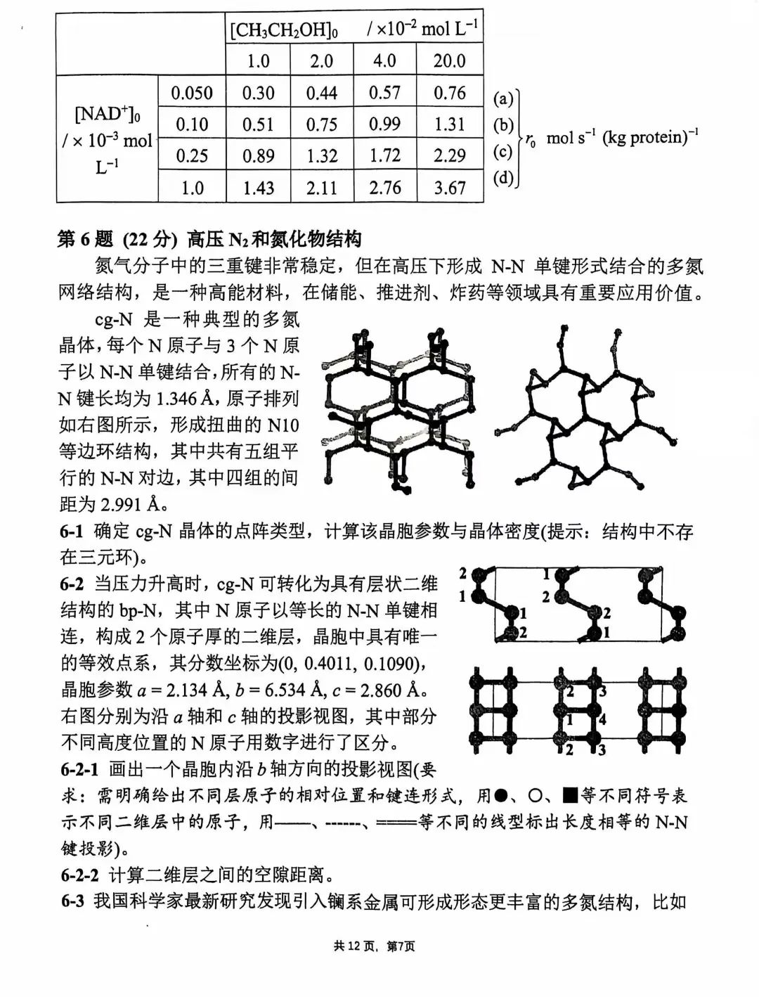 第38届中国化学奥林匹克决赛第二场考试题目公布！