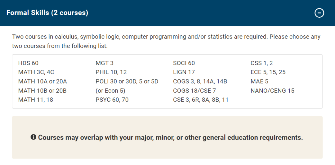 留学资讯 | UCSD八所学院通识教育GE要求详解