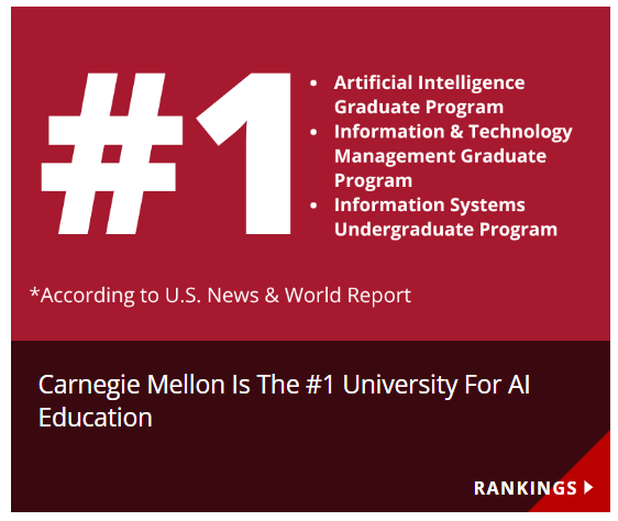 卡内基梅隆大学新增AI专业2025秋季已开放申请