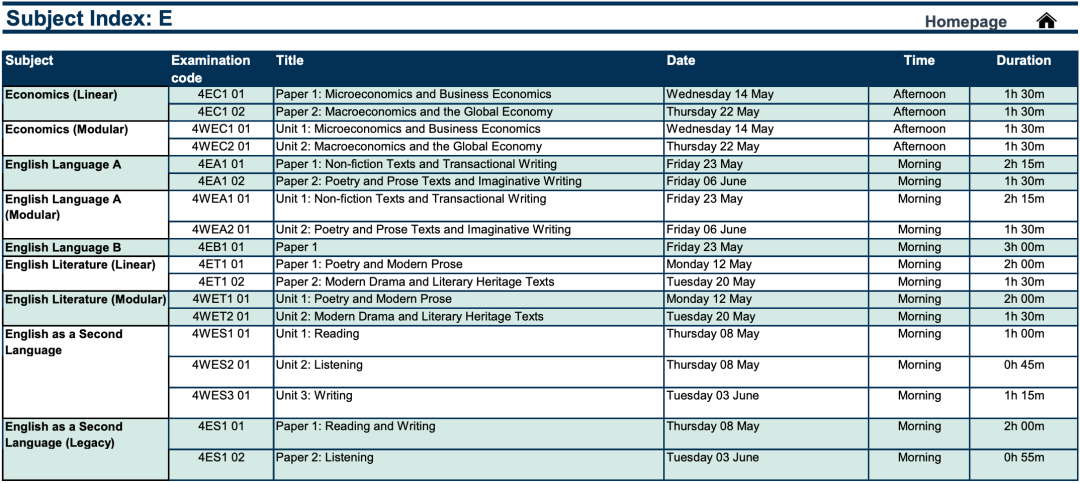 建议收藏！A-Level三大考试局2025年夏季大考时间表出炉